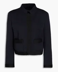 Giorgio Armani Wool-blend twill jacket - Blue Blue