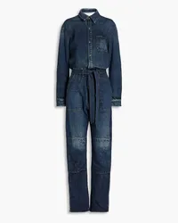 Rag & Bone Miramar printed French cotton-terry jumpsuit - Blue Blue