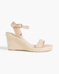 Stuart Weitzman Teddi leather espadrille wedge sandals - Neutral Neutral