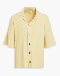 Nanushka Jeff cotton-blend chenille shirt - Yellow Yellow