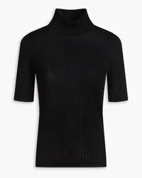 N.Peal Ribbed cashmere turtleneck sweater - Black Black