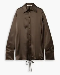 Peter Do Silk-satin shirt - Brown Brown