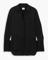 Ninety Percent Signature modal and Bemberg-blend shirt - Black Black