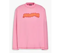 Pate A Modeler logo-print cotton-jersey T-shirt - Pink