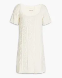 Loulou Studio Koos cable-knit silk-blend mini dress - White White