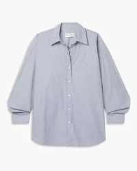 Nili Lotan Mael striped cotton-poplin shirt - Blue Blue