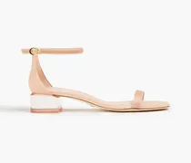 Suede, leather and PVC sandals - Pink