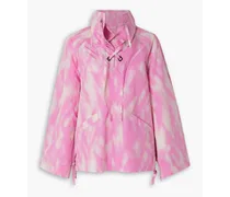 Tie-dyed shell raincoat - Pink