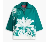 F.R For Restless Sleepers - Ponos floral-print cotton blouse - Blue