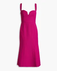 Rebecca Vallance Diana flared cloqué midi dress - Purple Purple