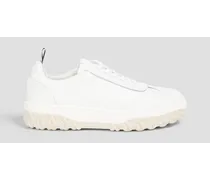Field leather sneakers - White