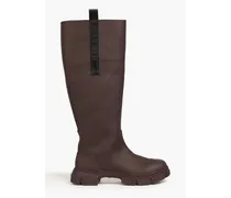 Rubber knee boots - Burgundy