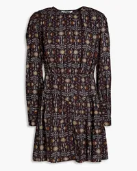 ba&sh Tracy floral-print woven mini dress - Purple Purple