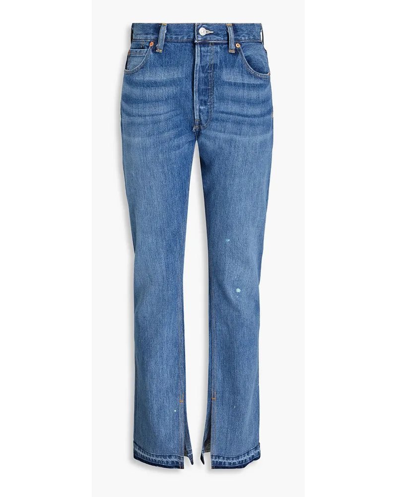 Levi's Faded high-rise slim-leg jeans - Blue Blue