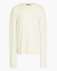 Jil Sander Cotton-blend bouclé top - Yellow Yellow