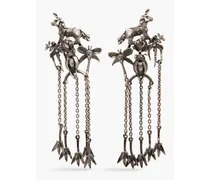 Gunmetal-tone earrings - Metallic