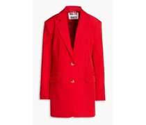 Kira oversized woven blazer - Red