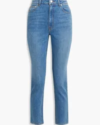 Derek Lam Kate cropped mid-rise straight-leg jeans - Blue Blue