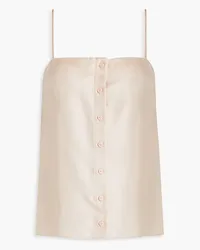 Loulou Studio Galoa silk-twill top - Pink Pink