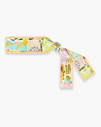 Zimmermann Printed silk-twill scarf - Pink - OneSize Pink