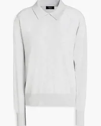 Theory Mélange merino wool-blend sweater - Gray Gray