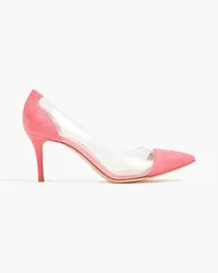 Gianvito Rossi PVC and suede pumps - Pink Pink