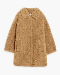 STAND Gwen oversized faux shearling coat - Brown Brown