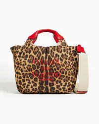 Valentino Garavani Leopard-print canvas tote - Animal print Animal