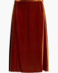 Joseph Sabra velvet midi skirt - Brown Brown