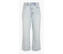 90s faded straight-leg jeans - Blue