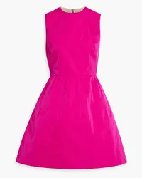 Oscar de la Renta Flared taffeta mini dress - Pink Pink