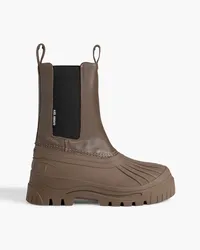 Axel Arigato Cryo leather and rubber rain boots - Neutral Neutral