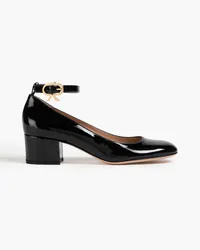 Gianvito Rossi Ribbon patent-leather pumps - Black Black