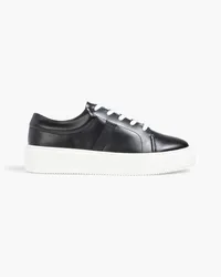 Ganni Sporty Mix faux leather sneakers - Black Black