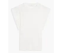 Hamys cotton and cashmere-blend jersey T-shirt - White