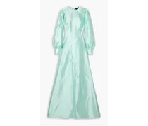 Mikado silk-satin gown - Green