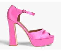 Yuri satin platform sandals - Pink