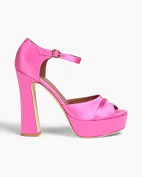 Malone Souliers Yuri satin platform sandals - Pink Pink