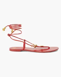 Tory Burch Embellished leather sandals - Red Red