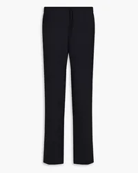 Sandro Tapered wool-blend crepe pants - Blue Blue