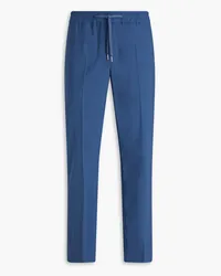 Sandro Slim-fit wool-blend pants - Blue Blue