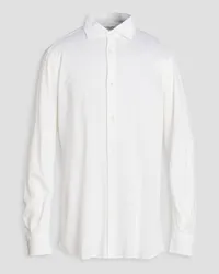 Slowear Glanshirt cotton-piqué shirt - White White