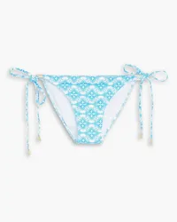 Melissa Odabash Cancun printed low-rise bikini briefs - Blue Blue