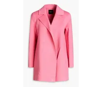 Clairene wool and cashmere-blend felt coat - Pink