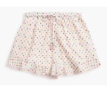 Kids Heathers ruffled polka-dot cotton shorts - Pink