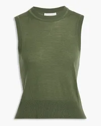 3.1 phillip lim Tie-back wool-blend tank - Green Green