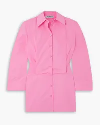 ATTICO Margot cotton-poplin mini shirt dress - Pink Pink