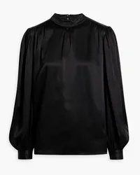 Frame Denim Silk-satin blouse - Black Black