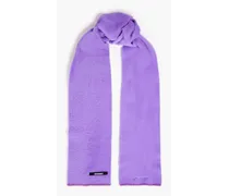 Neve brushed knitted scarf - Purple - OneSize