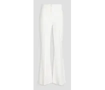 Judy crepe flared pants - White